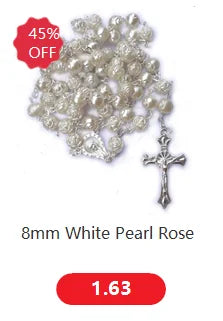 VILLWICE Catholic Rosary Bracelet St. Benedict Medal Cross Prayer Bracelets Hematite Beads Religion Jewelry Accessories