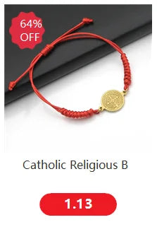 VILLWICE Catholic Rosary Bracelet St. Benedict Medal Cross Prayer Bracelets Hematite Beads Religion Jewelry Accessories