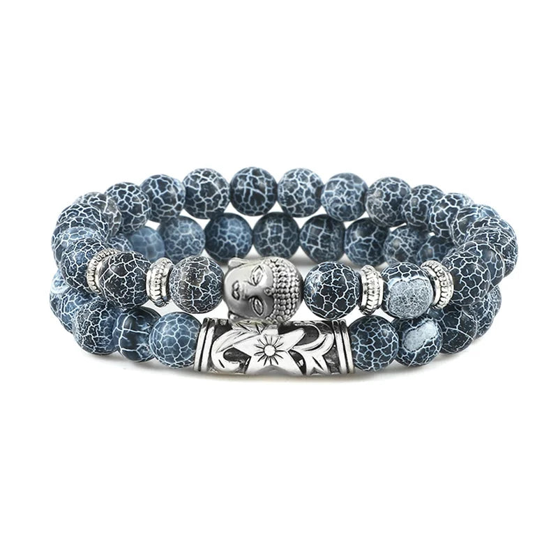 Buddha Head Bracelet for Women Men Natural