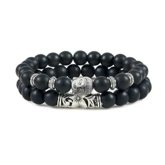 Buddha Head Bracelet for Women Men Natural