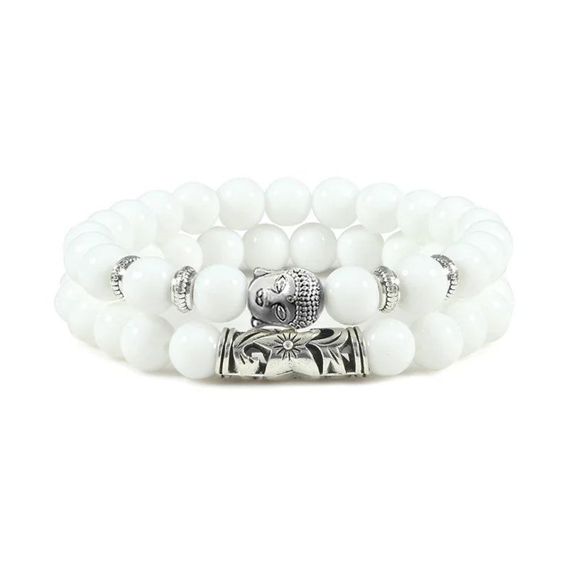 Buddha Head Bracelet for Women Men Natural