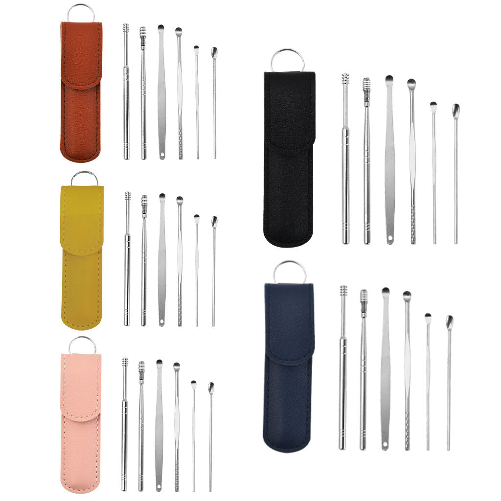 Ear Cleaner Wax Removal Tool Earpick Sticks Earwax Remover Curette Spiral Spring Round Head Round Reusable Cleaner Unisex Health