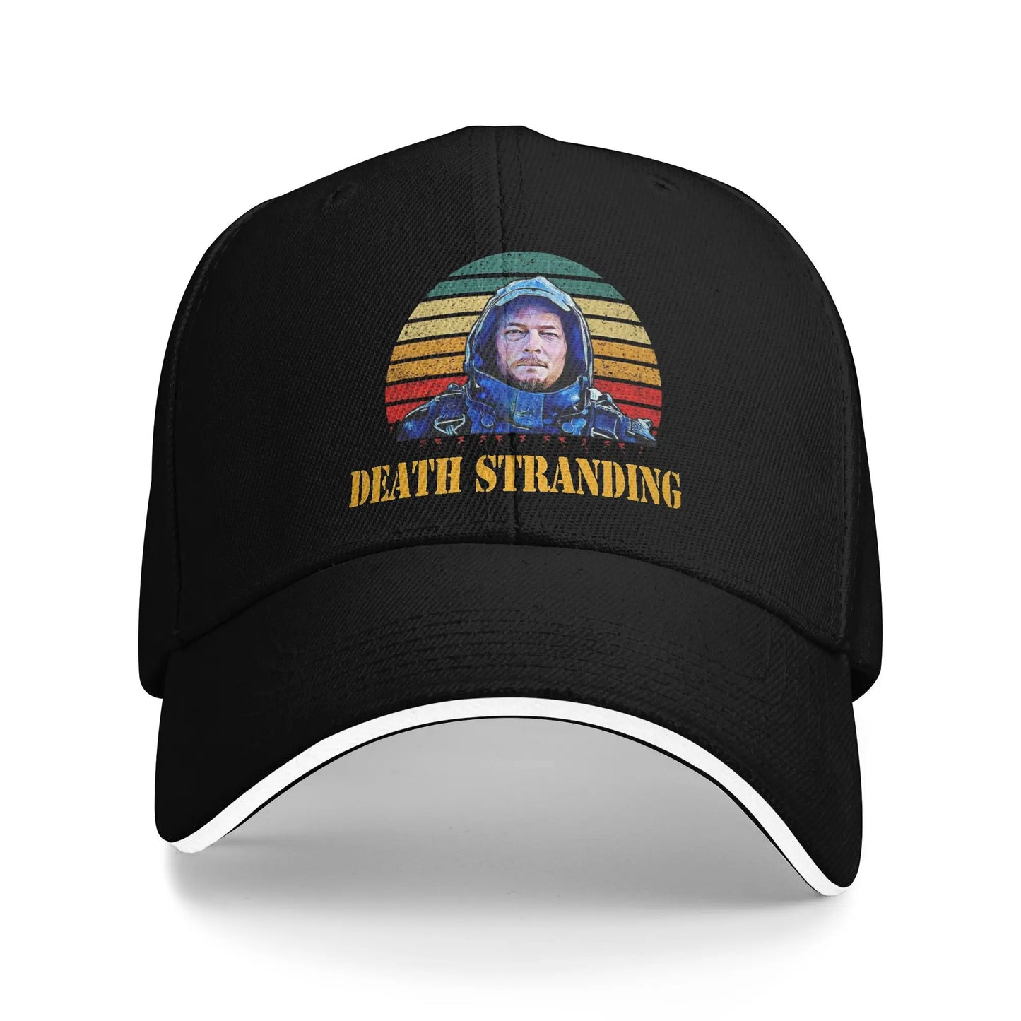 Adult Why me  Death Stranding Sandwich Hat  Baseball Caps Snapback Caps  Trucker Worker Cap Adjustable Golf Hats Summer