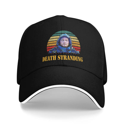 Adult Why me  Death Stranding Sandwich Hat  Baseball Caps Snapback Caps  Trucker Worker Cap Adjustable Golf Hats Summer