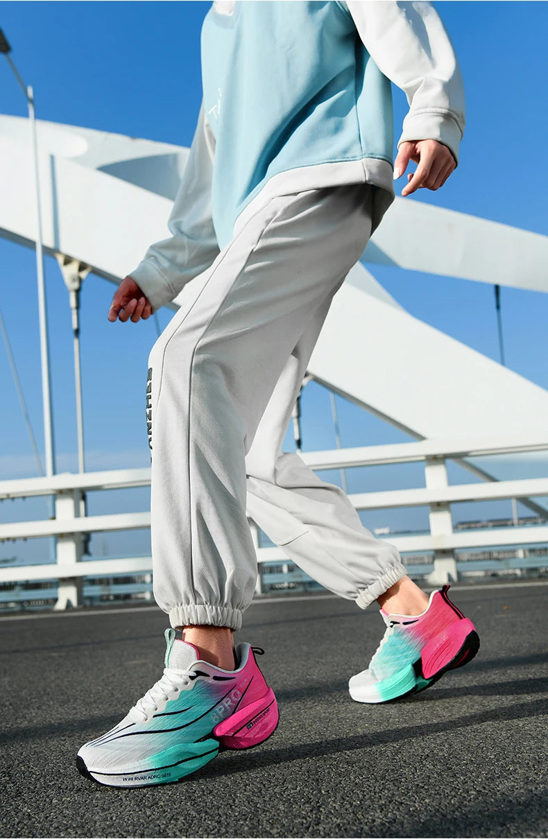 NEW 2025 Marathon Air Cushion Men Sports Running Shoes Breathable Lightweight Women's Comfortable Athletic Nonskid Sneakers