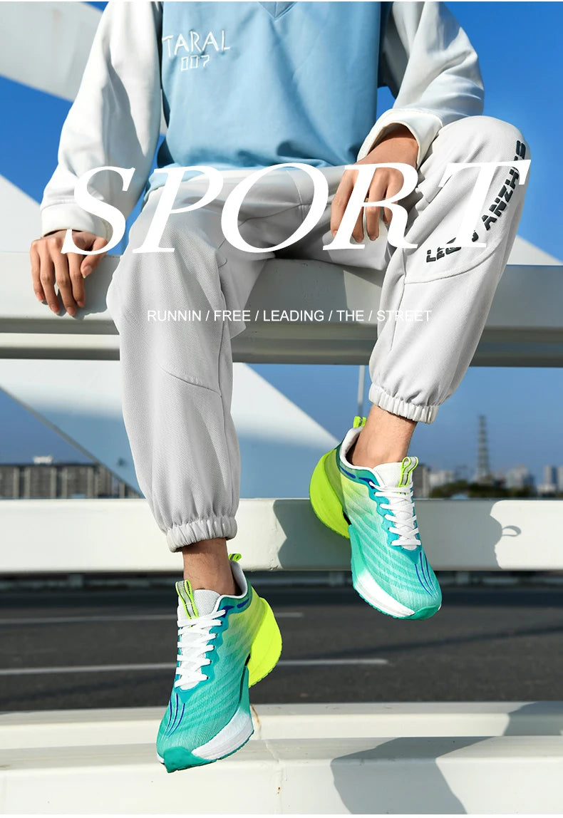 NEW 2025 Marathon Air Cushion Men Sports Running Shoes Breathable Lightweight Women's Comfortable Athletic Nonskid Sneakers