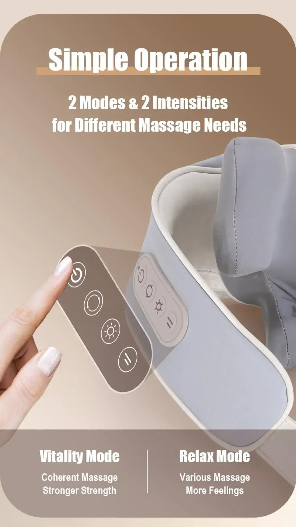 Xiaomi Electric Neck And Back Massager Wireless Neck Shoulder Kneading Massage Pillow Cervical Back Muscle Relaxing Shawl