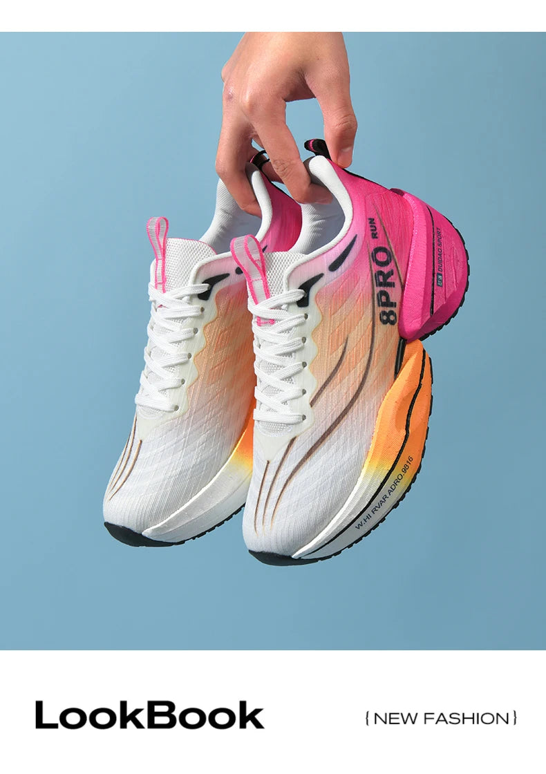 NEW 2025 Marathon Air Cushion Men Sports Running Shoes Breathable Lightweight Women's Comfortable Athletic Nonskid Sneakers