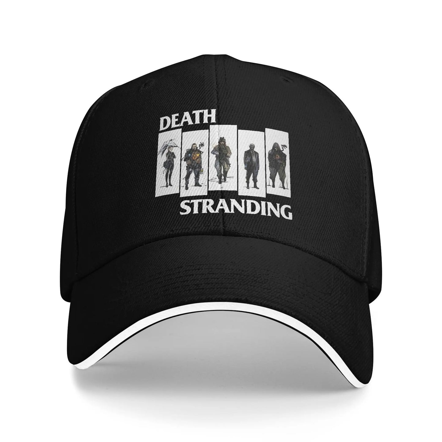 Adult Why me  Death Stranding Sandwich Hat  Baseball Caps Snapback Caps  Trucker Worker Cap Adjustable Golf Hats Summer