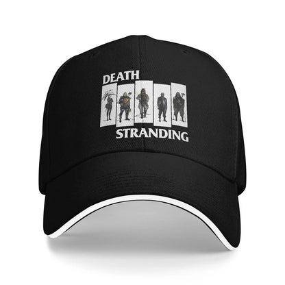 Adult Why me  Death Stranding Sandwich Hat  Baseball Caps Snapback Caps  Trucker Worker Cap Adjustable Golf Hats Summer