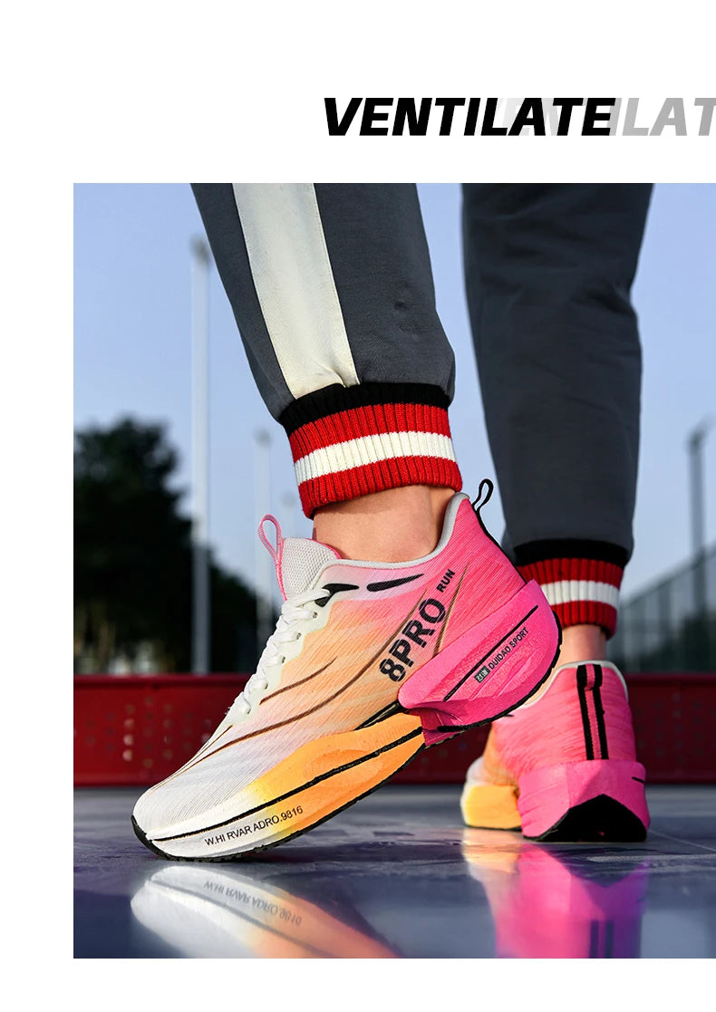 NEW 2025 Marathon Air Cushion Men Sports Running Shoes Breathable Lightweight Women's Comfortable Athletic Nonskid Sneakers