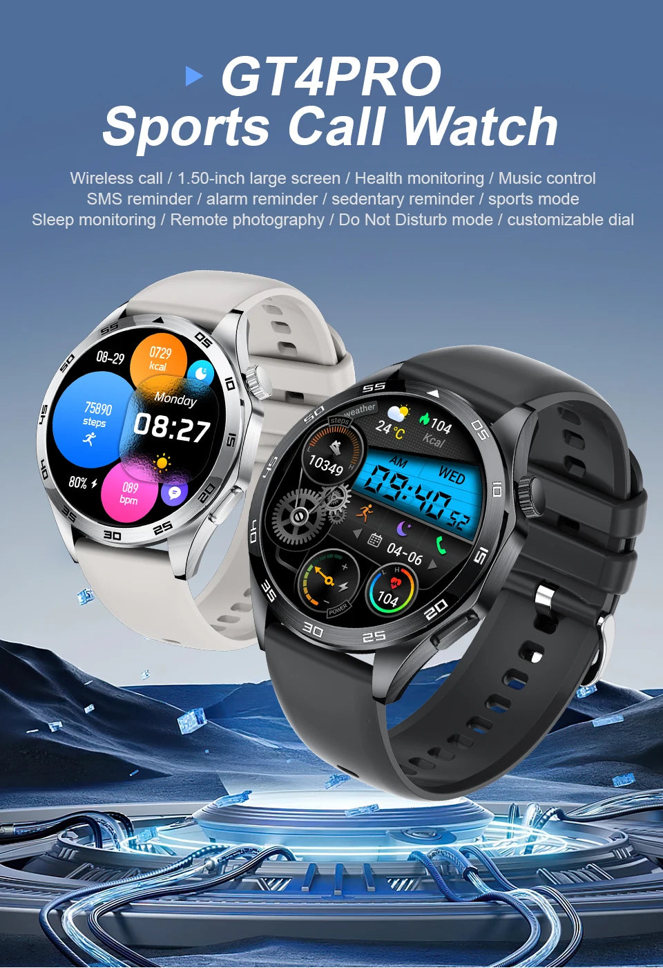 LIGE Wireless earphones ECG+PPG Smart Watch Blood Lipid Uric Acid Monitor Health Smartwatch Bluetooth Call Waterproof Watch Men