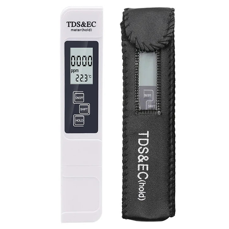 Digital Water Quality Tester TDS EC Meter Range 0-9990 Multifunctional Water Purity Temperature Meter TEMP PPM Tester