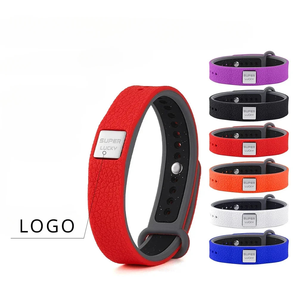 Wireless Anti-static Adjustable Bracelet with Negative Ion Energy Healthy and Anti Fatigue Sports Bangles Silicone Wristband