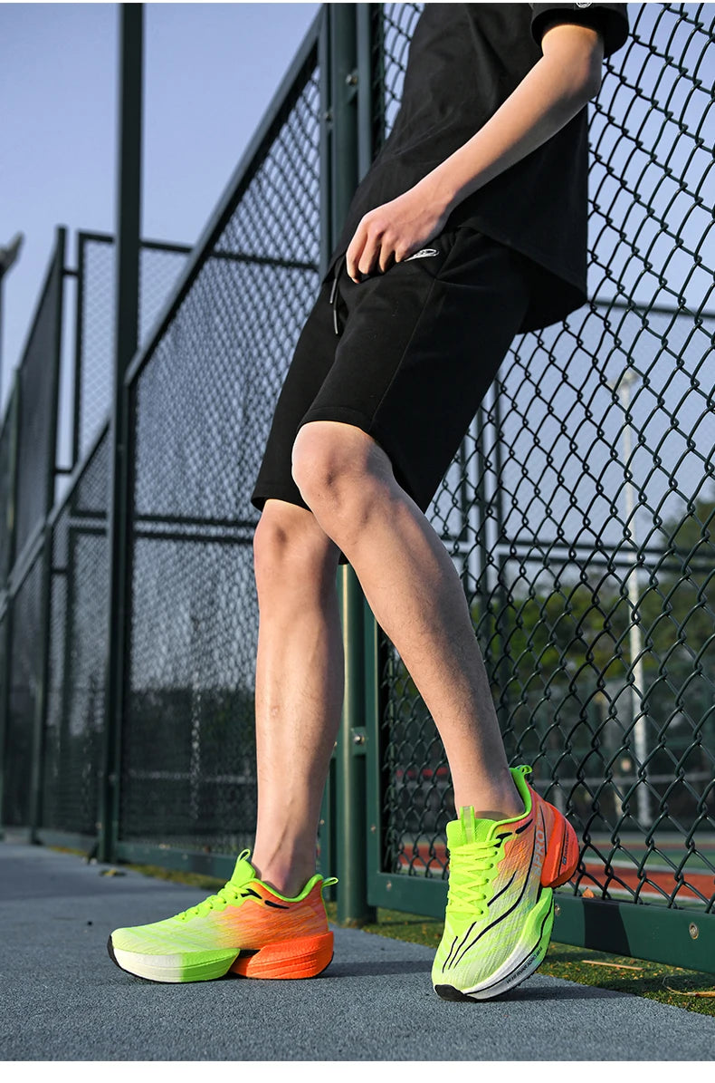 NEW 2025 Marathon Air Cushion Men Sports Running Shoes Breathable Lightweight Women's Comfortable Athletic Nonskid Sneakers