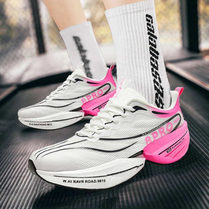 NEW 2025 Marathon Air Cushion Men Sports Running Shoes Breathable Lightweight Women's Comfortable Athletic Nonskid Sneakers