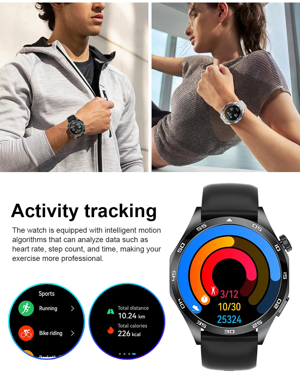 LIGE Wireless earphones ECG+PPG Smart Watch Blood Lipid Uric Acid Monitor Health Smartwatch Bluetooth Call Waterproof Watch Men