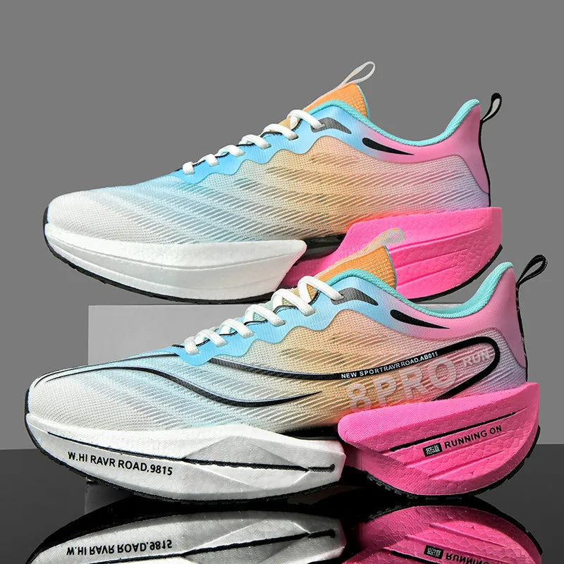 NEW 2025 Marathon Air Cushion Men Sports Running Shoes Breathable Lightweight Women's Comfortable Athletic Nonskid Sneakers