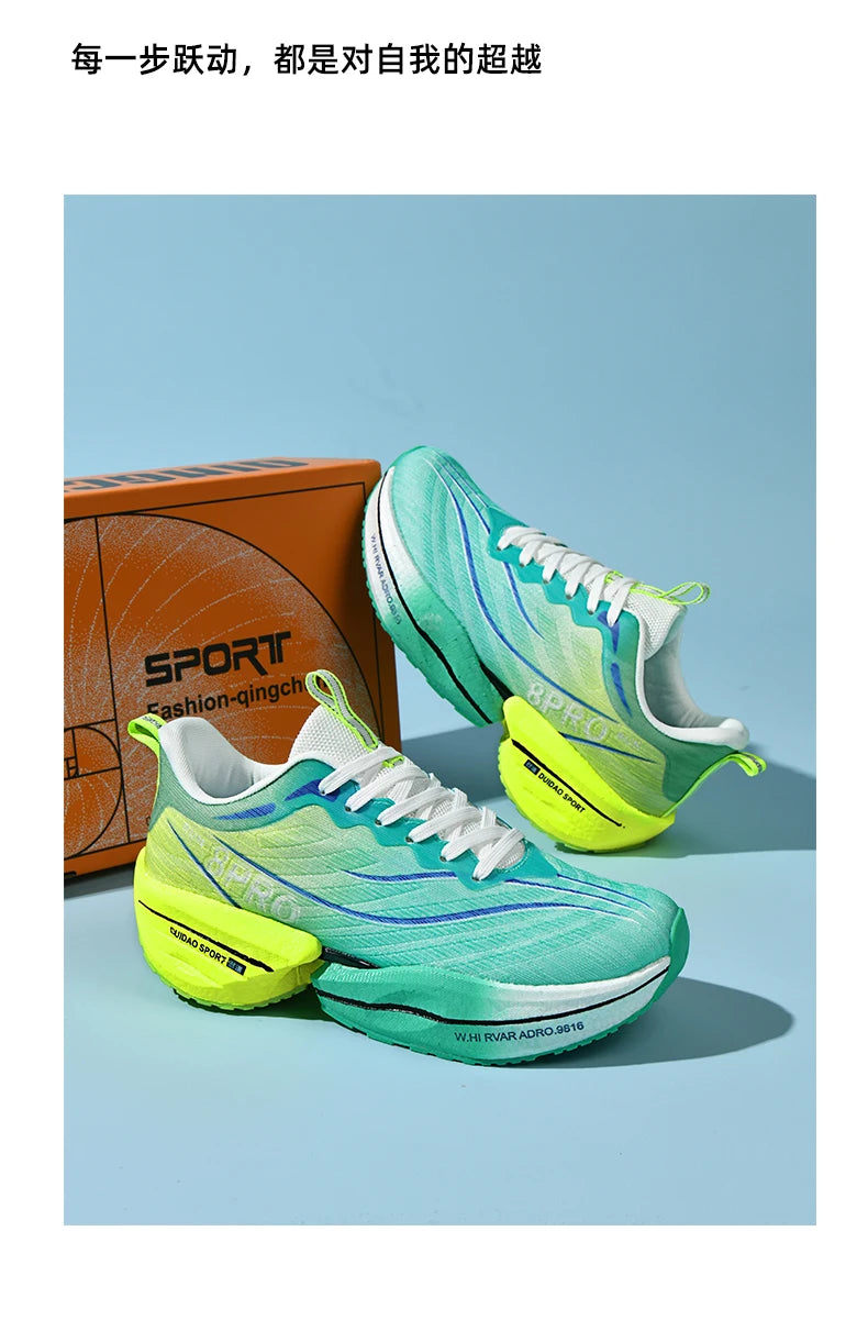 NEW 2025 Marathon Air Cushion Men Sports Running Shoes Breathable Lightweight Women's Comfortable Athletic Nonskid Sneakers