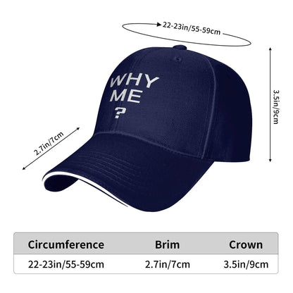 Adult Why me  Death Stranding Sandwich Hat  Baseball Caps Snapback Caps  Trucker Worker Cap Adjustable Golf Hats Summer