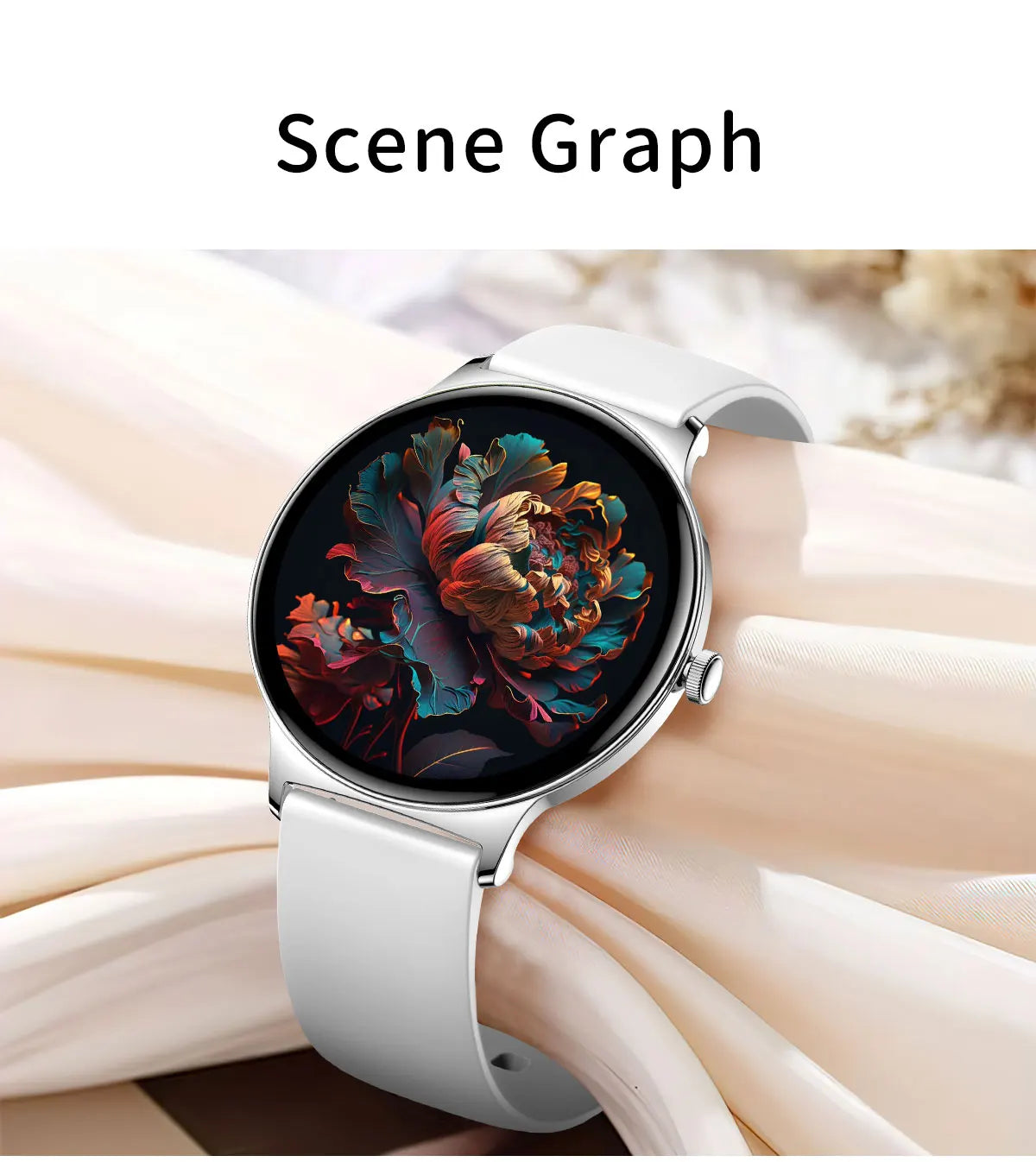 2024 New Ultra-thin Durable GPS Smart Watch Women 466*466 Screen Heart rate Blood Pressure Bluetooth Call Health Smartwatch Lady