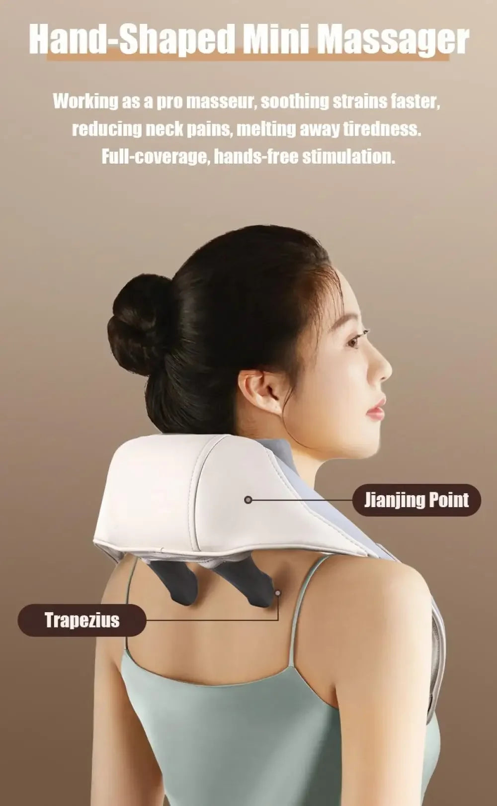 Xiaomi Electric Neck And Back Massager Wireless Neck Shoulder Kneading Massage Pillow Cervical Back Muscle Relaxing Shawl