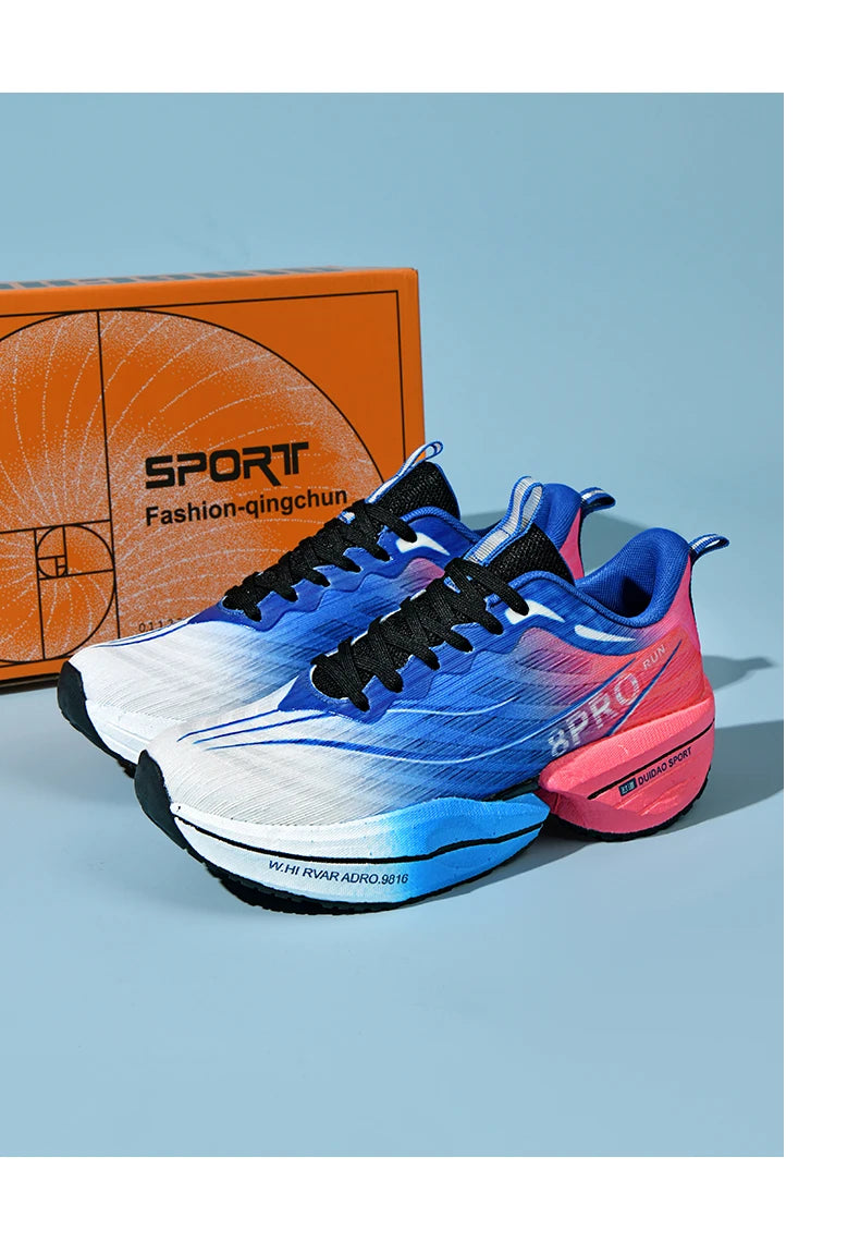 NEW 2025 Marathon Air Cushion Men Sports Running Shoes Breathable Lightweight Women's Comfortable Athletic Nonskid Sneakers