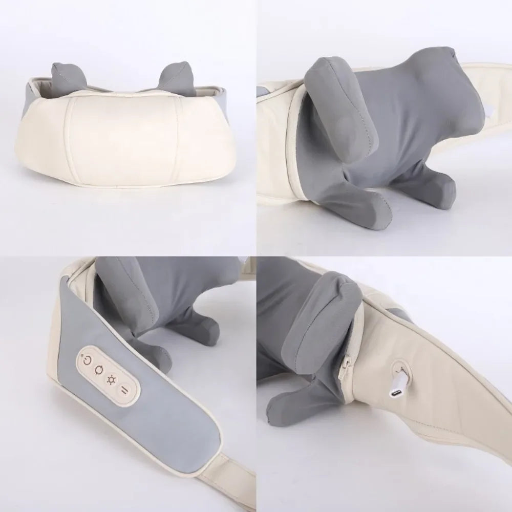 Xiaomi Electric Neck And Back Massager Wireless Neck Shoulder Kneading Massage Pillow Cervical Back Muscle Relaxing Shawl