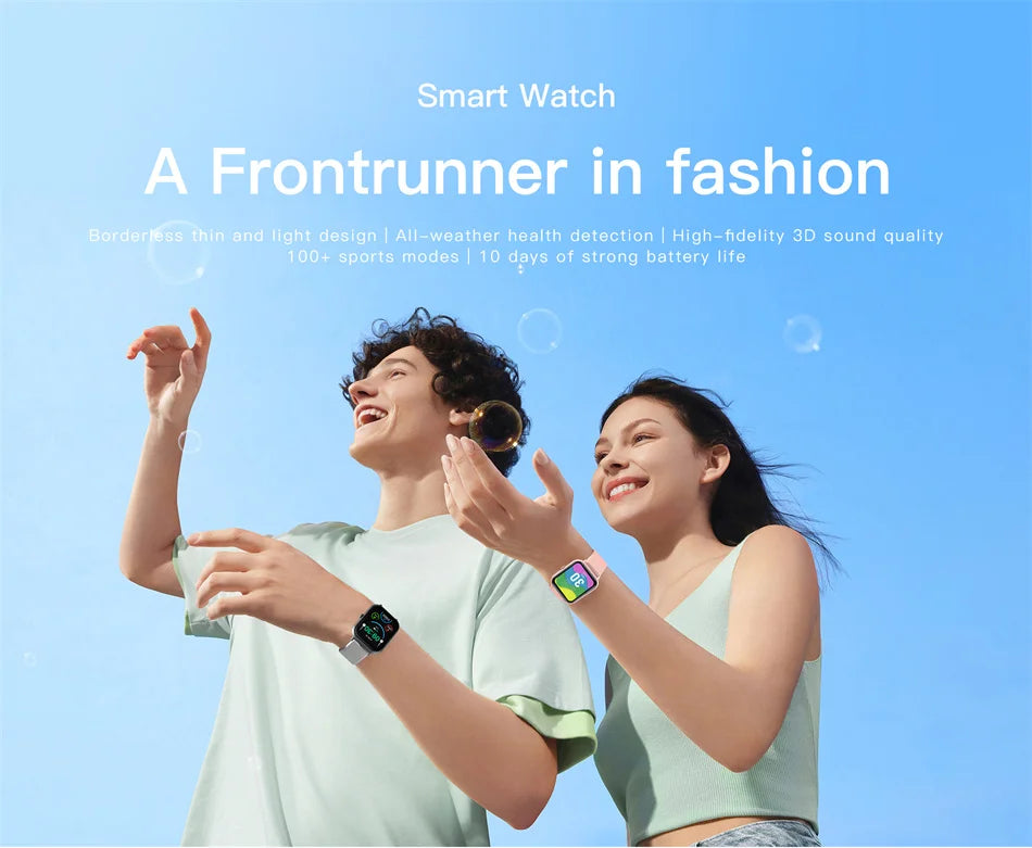 2024 New For Xiaomi Bluetooth Call Smart Watch Women Men Heart Rate Blood Oxygen Voice Assistant 100+Sports Ladies Smartwatch