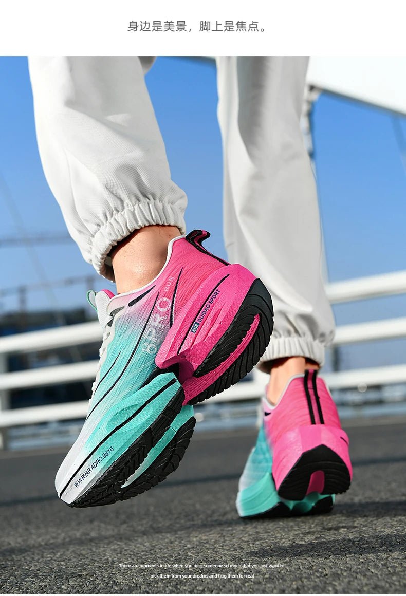 NEW 2025 Marathon Air Cushion Men Sports Running Shoes Breathable Lightweight Women's Comfortable Athletic Nonskid Sneakers