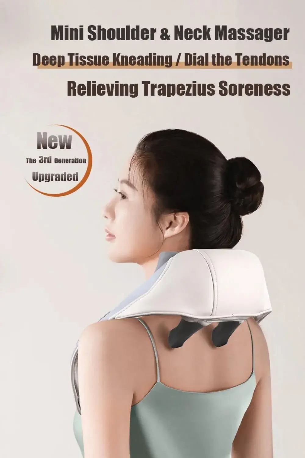 Xiaomi Electric Neck And Back Massager Wireless Neck Shoulder Kneading Massage Pillow Cervical Back Muscle Relaxing Shawl