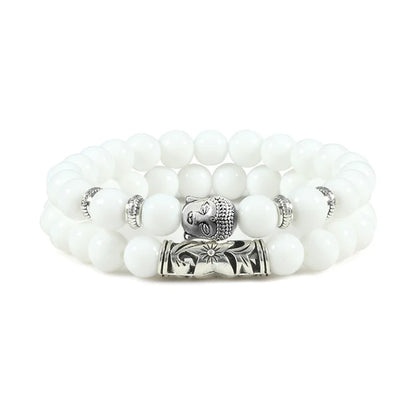 Buddha Head Bracelet for Women Men Natural