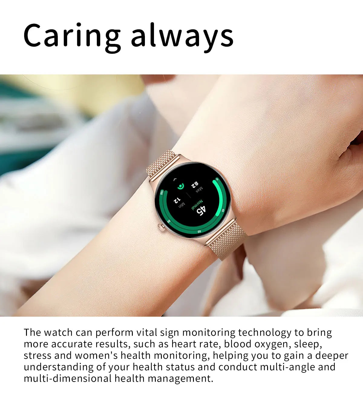 2024 New Ultra-thin Durable GPS Smart Watch Women 466*466 Screen Heart rate Blood Pressure Bluetooth Call Health Smartwatch Lady