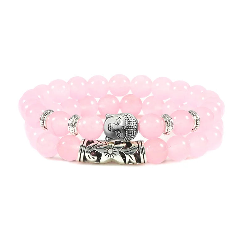 Buddha Head Bracelet for Women Men Natural