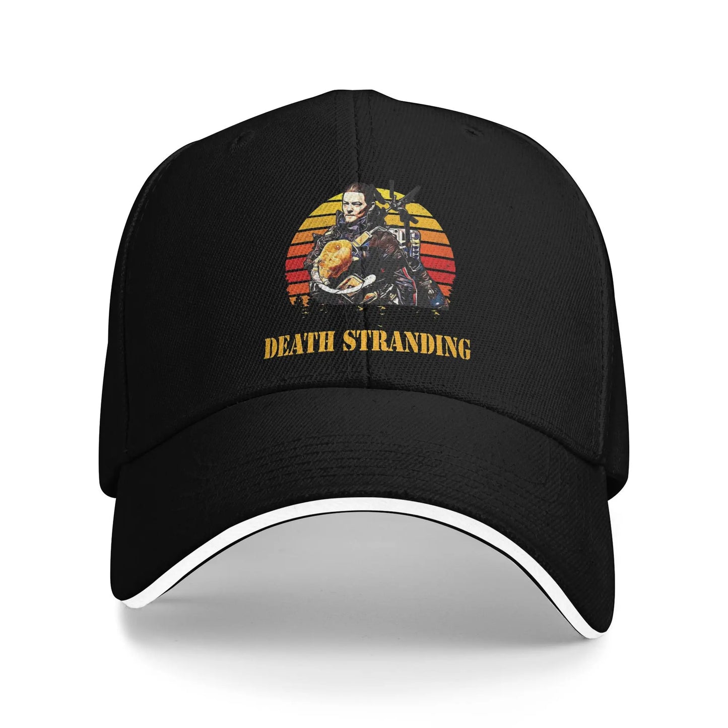 Adult Why me  Death Stranding Sandwich Hat  Baseball Caps Snapback Caps  Trucker Worker Cap Adjustable Golf Hats Summer
