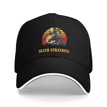 Adult Why me  Death Stranding Sandwich Hat  Baseball Caps Snapback Caps  Trucker Worker Cap Adjustable Golf Hats Summer